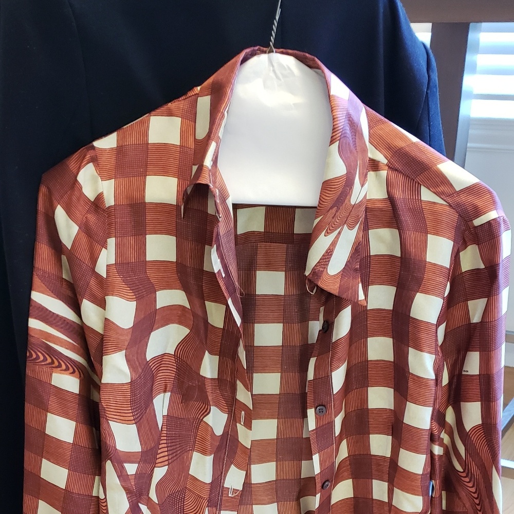 Prada Women's Silk Button Down Shirt